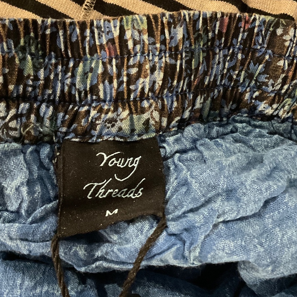 Young Threads Bohemian Patchwork Wide Leg Pants N… - image 5